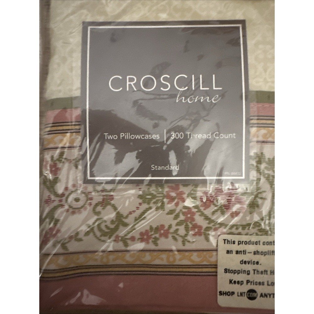 Croscill Pillow Case Sasha Style Number‎ 6562 300 Thread Count 30x21 In